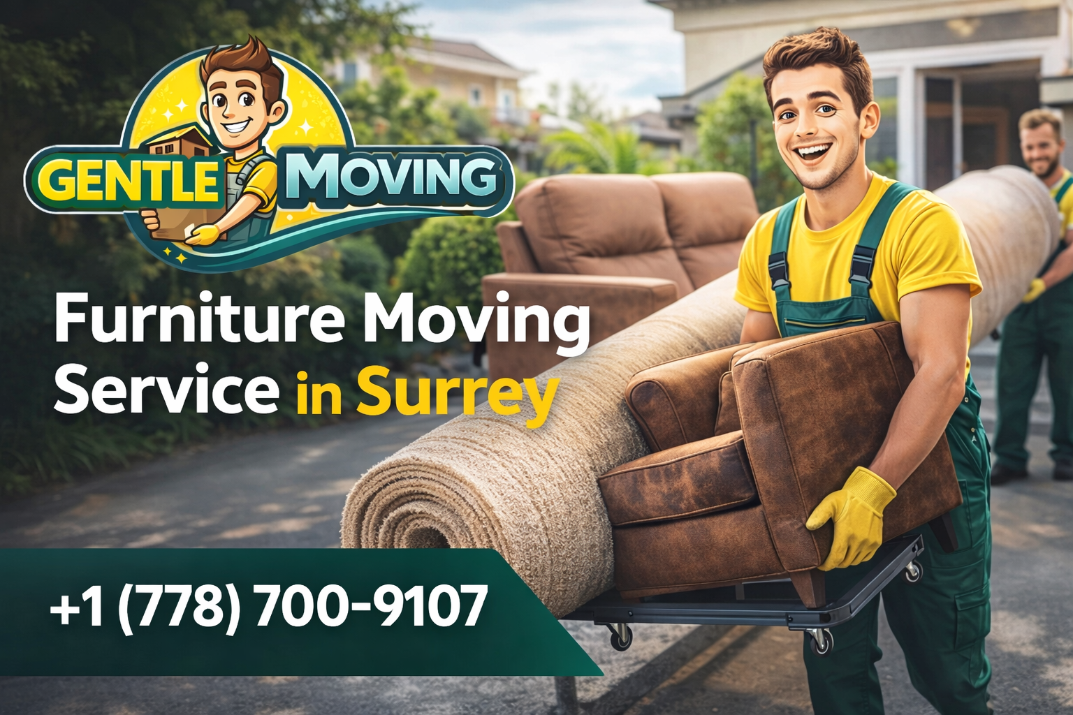 Reliable furniture moving service in Surrey loading sofas and tables for relocation