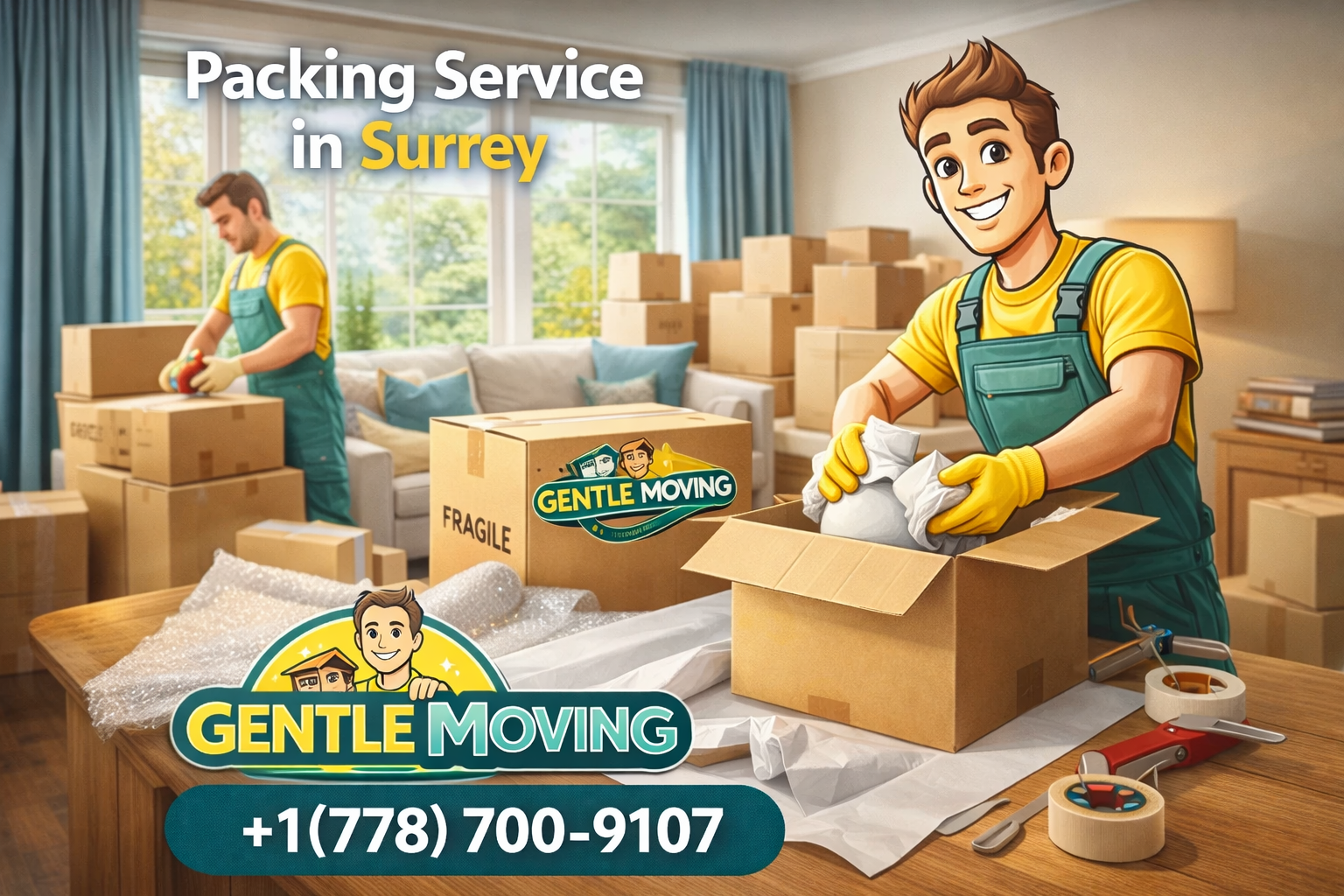 Reliable packing service in Surrey using quality packing materials for safe relocation