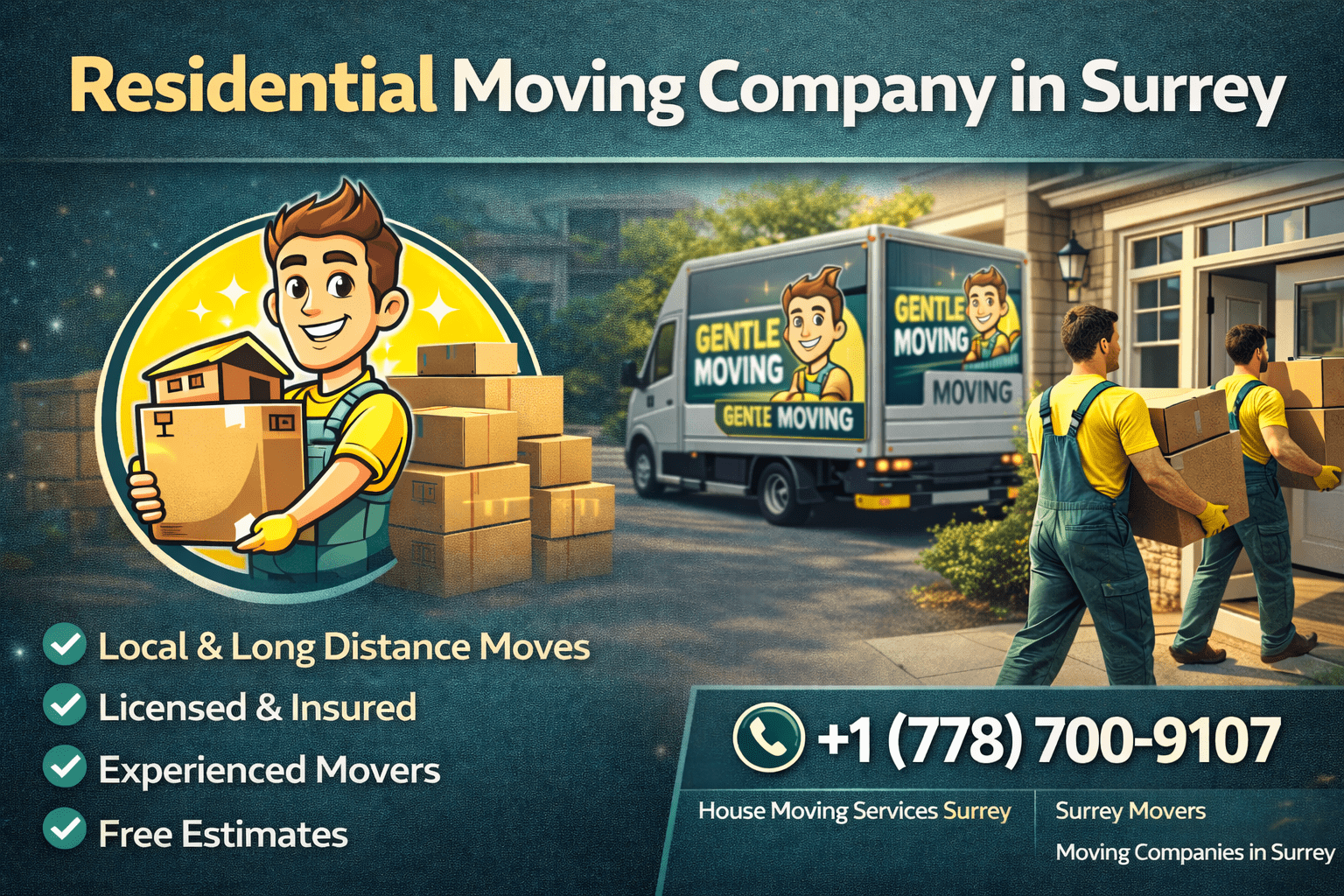 Reliable residential moving company in Surrey helping families move stress-free