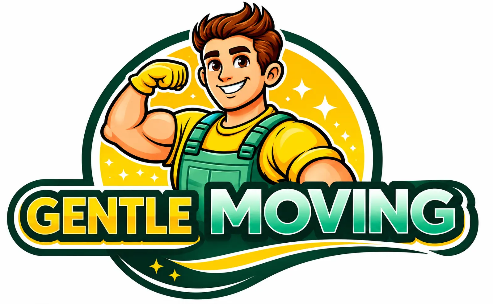 Gentle Moving Mascot Logo